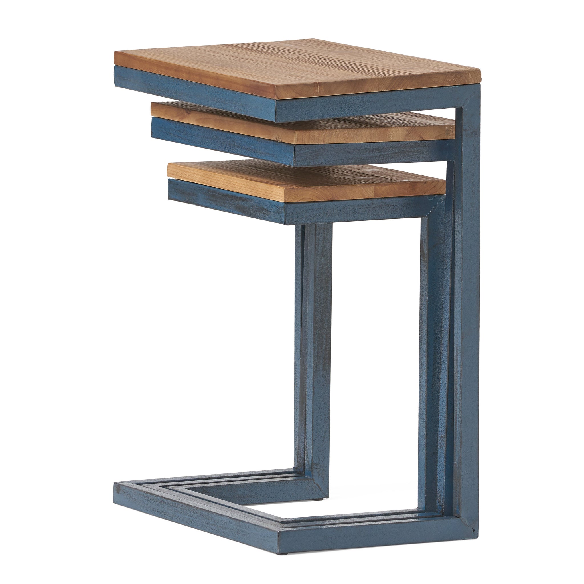 Tables gigognes modernes en bois (lot de 3)