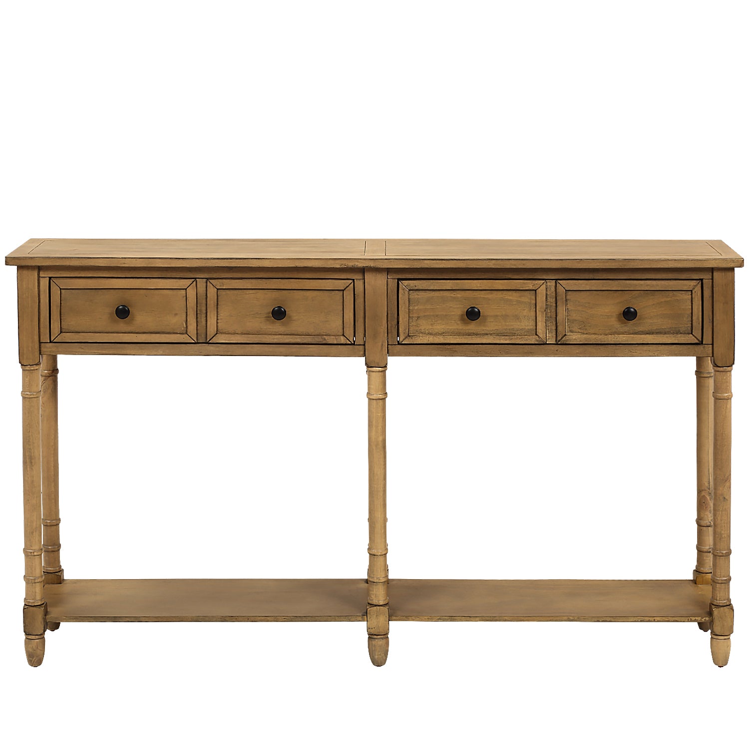 Table console avec deux tiroirs et une tablette inférieure