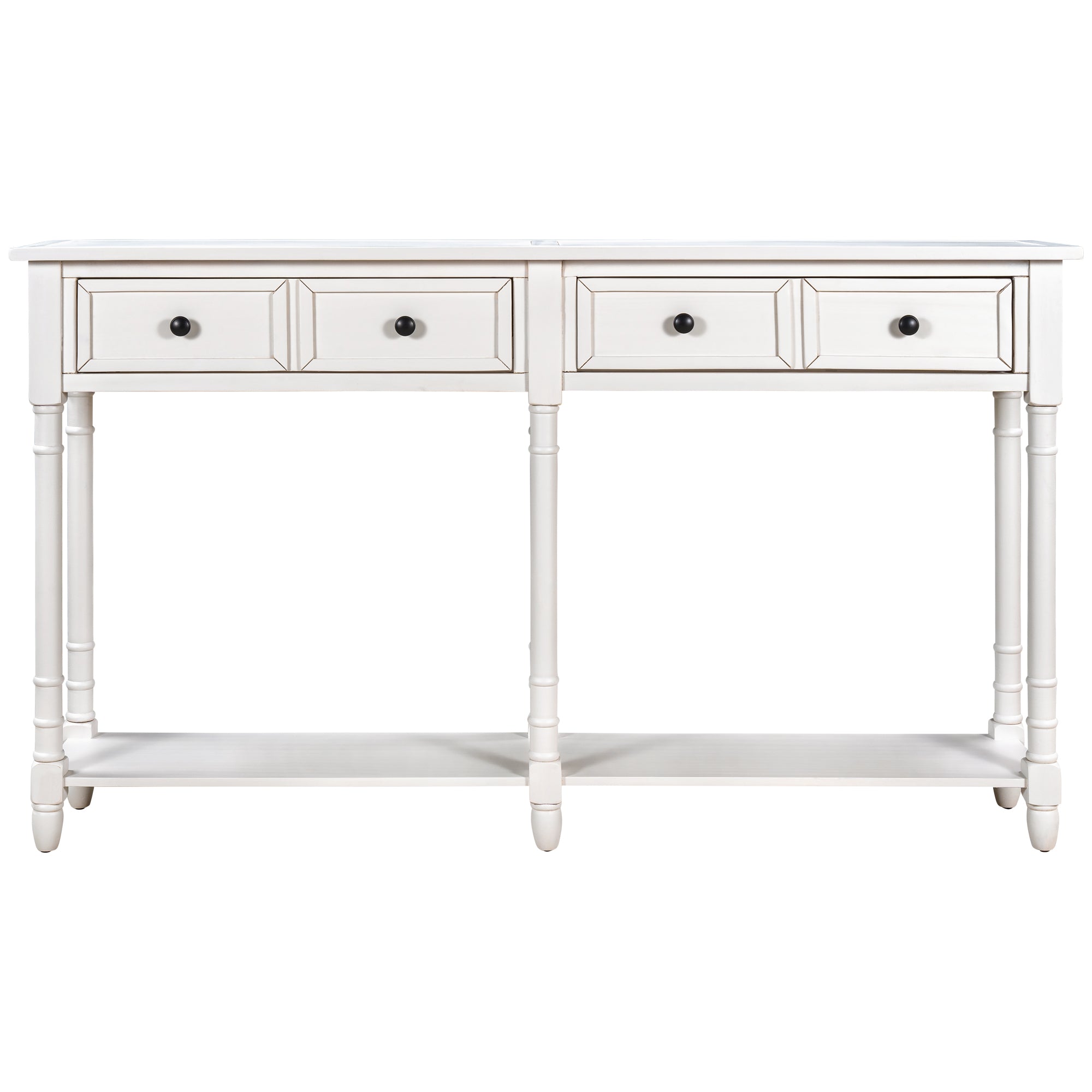 Console avec deux tiroirs et une étagère inférieure
