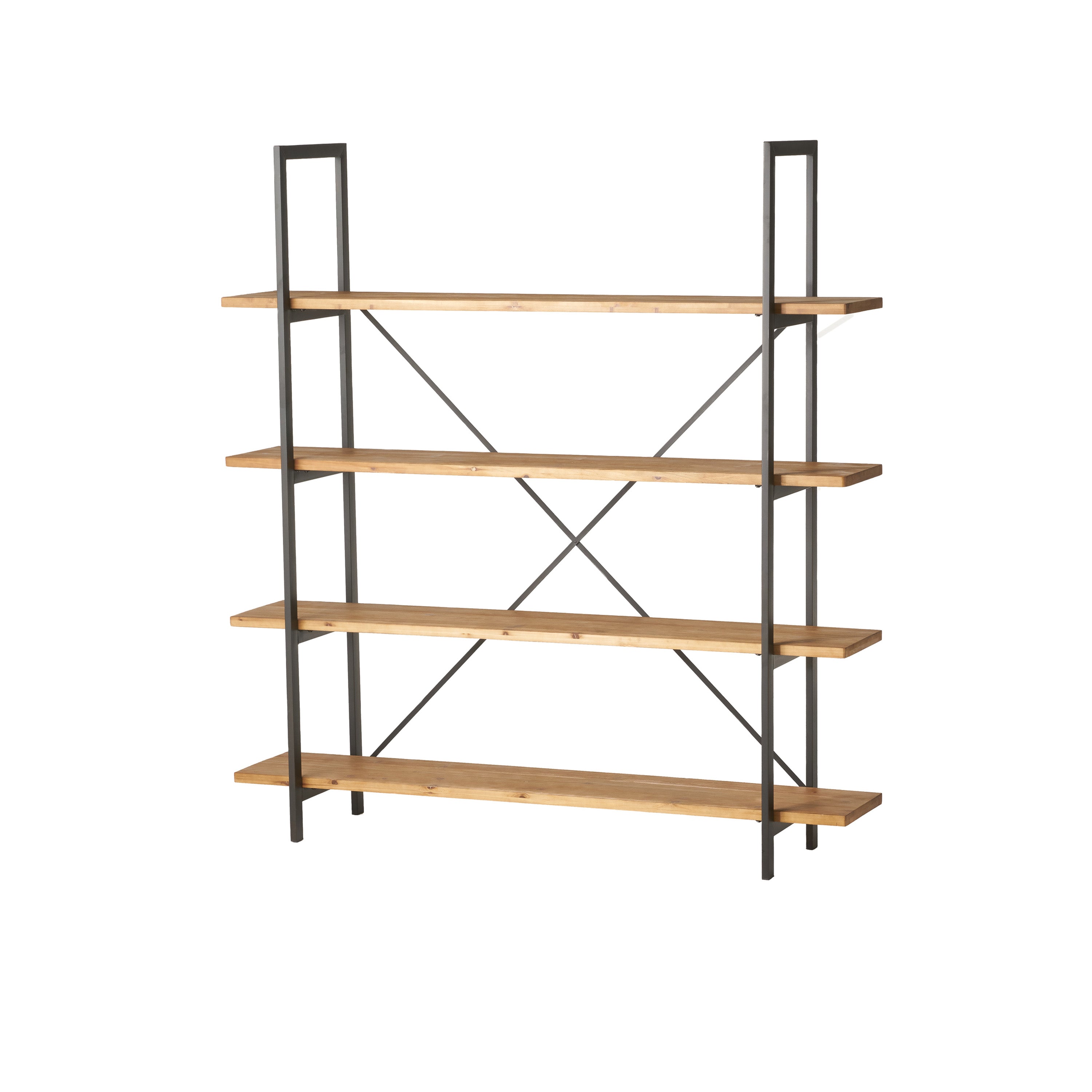 Bibliothèque en bois de sapin 183 cm