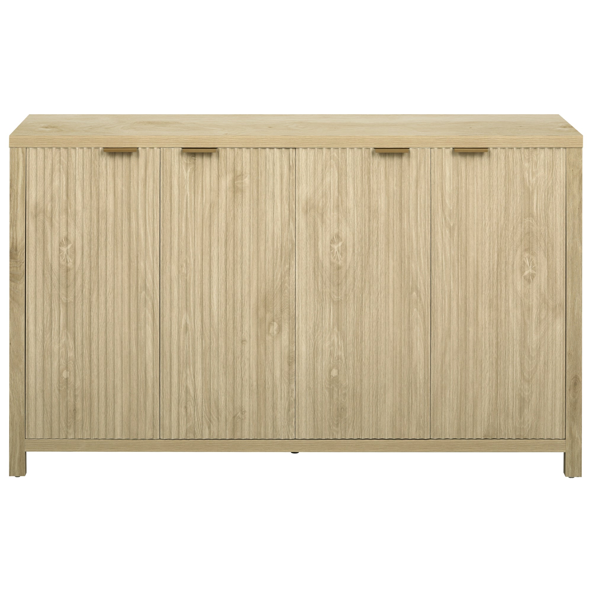 Meuble de rangement 4 portes avec étagères réglables