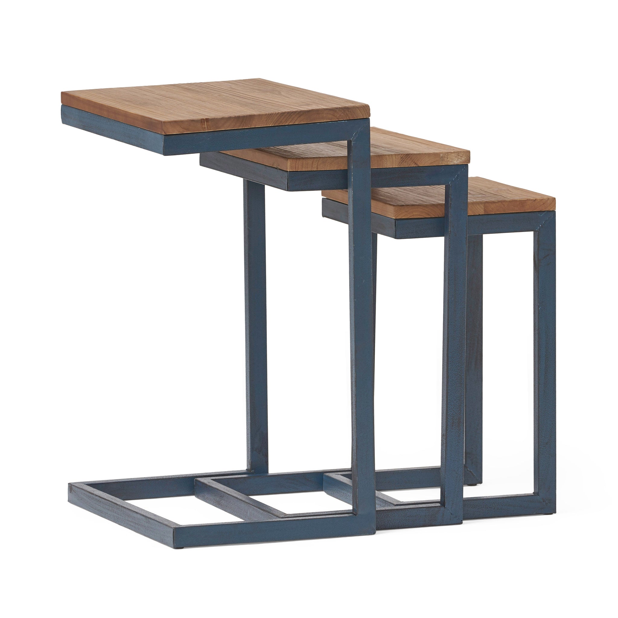 Tables gigognes modernes en bois (lot de 3)