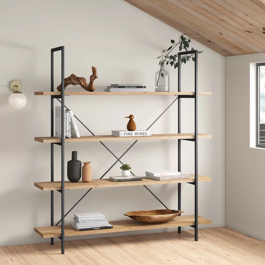 Bibliothèque en bois de sapin 183 cm