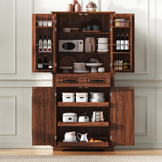 Armoire de cuisine 72" avec 3 tiroirs coulissants et armoire autoportante