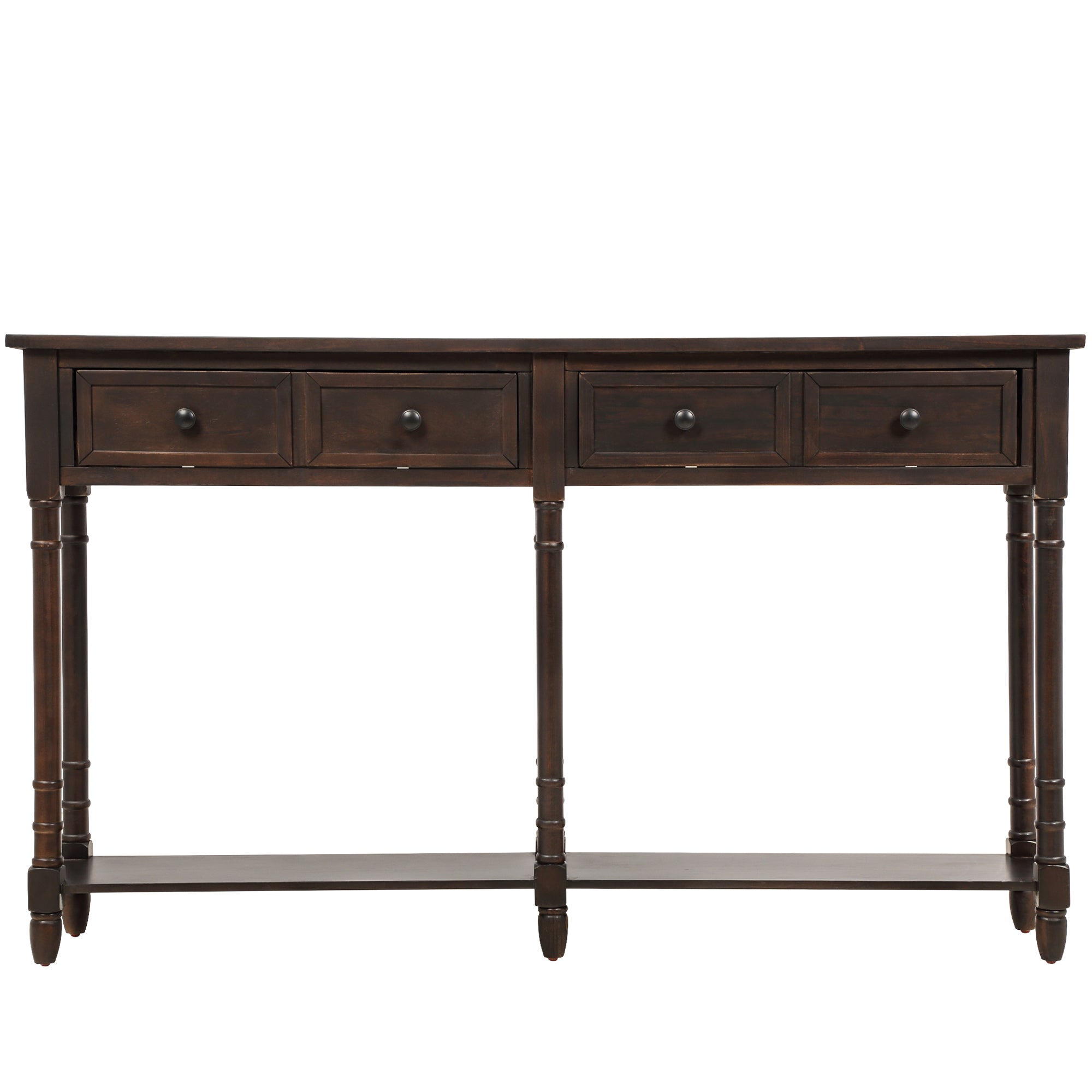 Table console avec deux tiroirs et une tablette inférieure