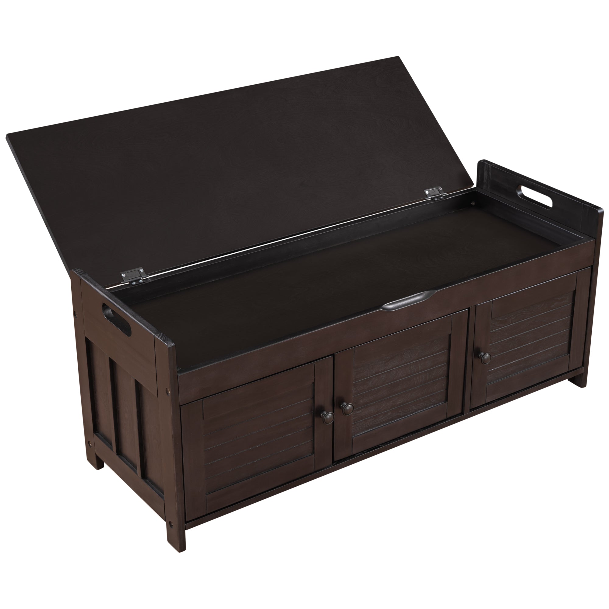 Banc de rangement à chaussures avec coussin amovible